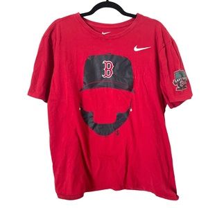 Nike Boston‎ Red Sox David Ortiz Big Papi T-Shirt Beard Playoffs final Season